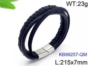 Leather Bracelet - KB99257-QM