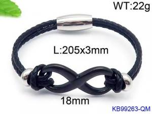 Leather Bracelet - KB99263-QM
