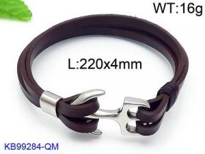 Leather Bracelet - KB99284-QM