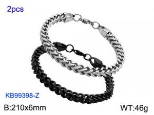 Stainless Steel Black-plating Bracelet - KB99398-Z