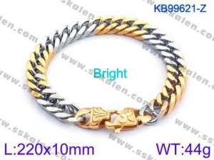 Stainless Steel Gold-plating Bracelet - KB99621-Z