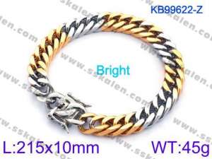 Stainless Steel Gold-plating Bracelet - KB99622-Z