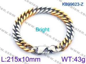 Stainless Steel Gold-plating Bracelet - KB99623-Z