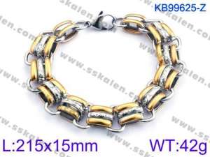 Stainless Steel Gold-plating Bracelet - KB99625-Z