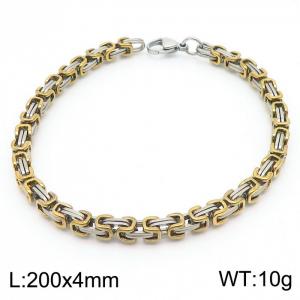 Stainless Steel Gold-plating Bracelet - KB99955-Z