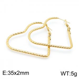 SS Gold-Plating Earring - KE100099-KFC