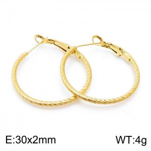 SS Gold-Plating Earring - KE100105-KFC