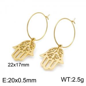 SS Gold-Plating Earring - KE100134-Z