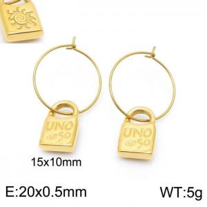 SS Gold-Plating Earring - KE100150-Z