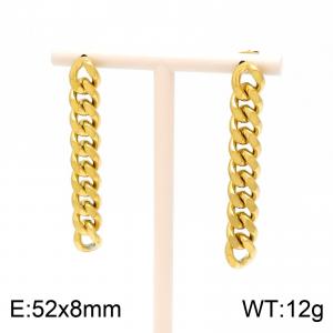 SS Gold-Plating Earring - KE100265-Z