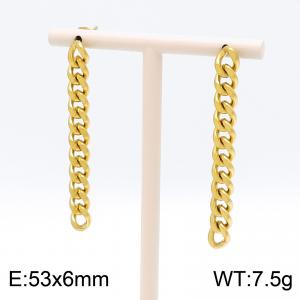 SS Gold-Plating Earring - KE100266-Z