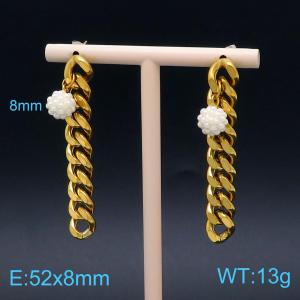 SS Gold-Plating Earring - KE100294-Z