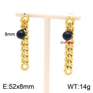 SS Gold-Plating Earring - KE100297-Z