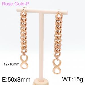 SS Rose Gold-Plating Earring - KE100305-Z