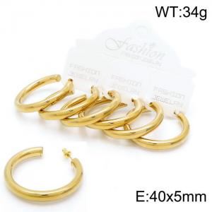 SS Gold-Plating Earring - KE100326-TLS