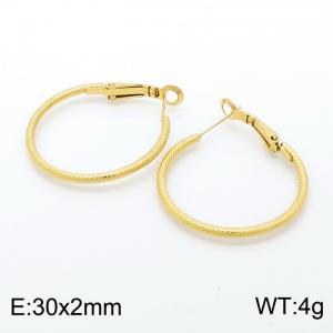 SS Gold-Plating Earring - KE100363-KFC