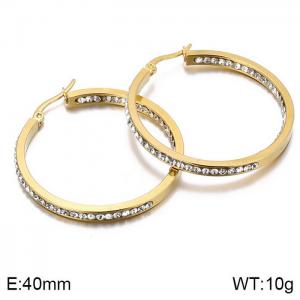 SS Gold-Plating Earring - KE100403-WGXY