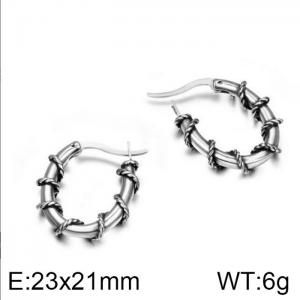 Stainless Steel Earring - KE100600-WGSJ