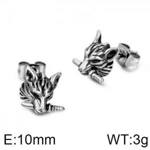 Stainless Steel Earring - KE100605-WGSJ