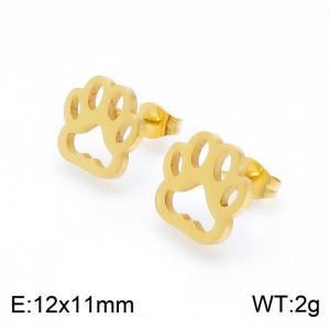 SS Gold-Plating Earring - KE100692-TJG