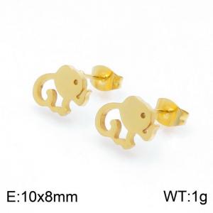 SS Gold-Plating Earring - KE100697-TJG