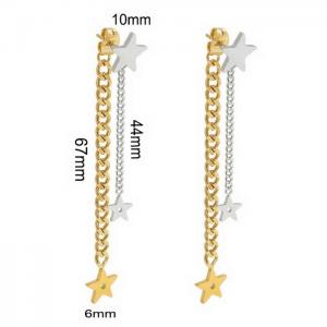 Stainless Steel Earring - KE100737-WGML