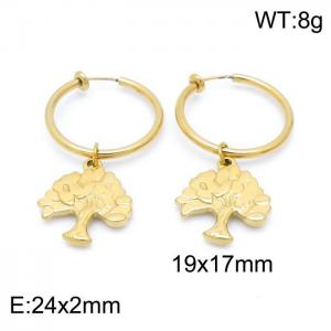 SS Gold-Plating Earring - KE100760-Z