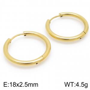 SS Gold-Plating Earring - KE100865-Z