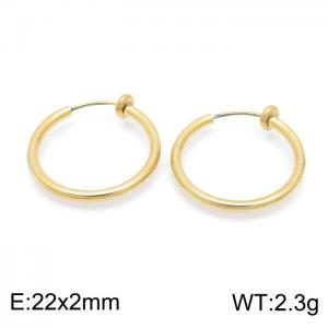 SS Gold-Plating Earring - KE100878-Z