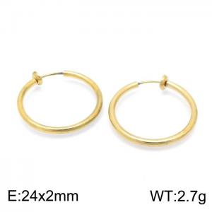 SS Gold-Plating Earring - KE100880-Z