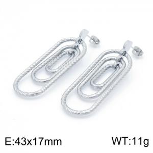 Stainless Steel Earring - KE100904-KFC