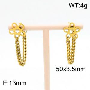 SS Gold-Plating Earring - KE101232-Z