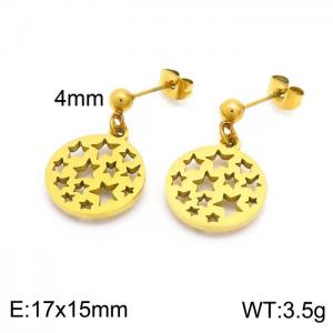 SS Gold-Plating Earring - KE101248-Z