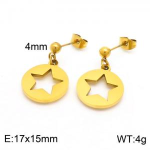 SS Gold-Plating Earring - KE101249-Z