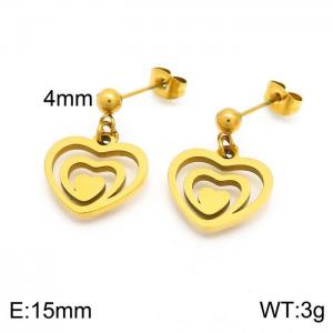 SS Gold-Plating Earring - KE101250-Z