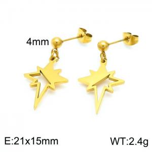 SS Gold-Plating Earring - KE101252-Z