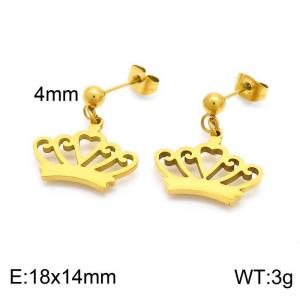 SS Gold-Plating Earring - KE101253-Z