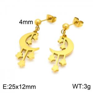 SS Gold-Plating Earring - KE101255-Z