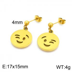 SS Gold-Plating Earring - KE101258-Z