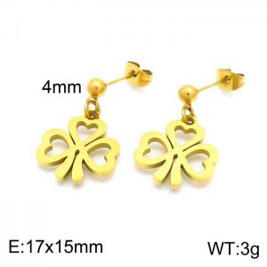 SS Gold-Plating Earring - KE101259-Z