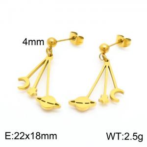 SS Gold-Plating Earring - KE101261-Z