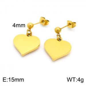 SS Gold-Plating Earring - KE101262-Z