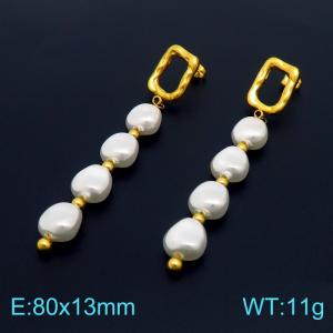 SS Gold-Plating Earring - KE101313-KFC