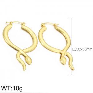 SS Gold-Plating Earring - KE101361-BNJ