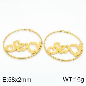 SS Gold-Plating Earring - KE101420-LO