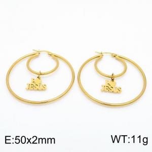 SS Gold-Plating Earring - KE101421-LO