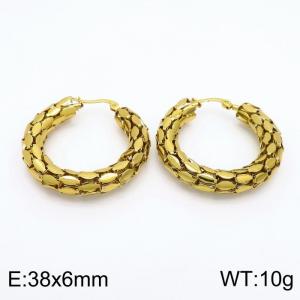 SS Gold-Plating Earring - KE101452-LO