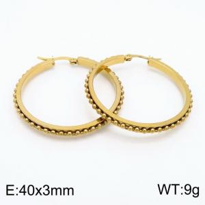 SS Gold-Plating Earring - KE101453-LO