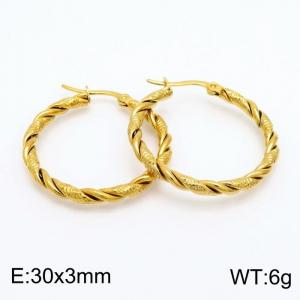 SS Gold-Plating Earring - KE101454-LO