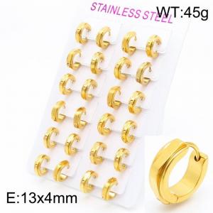 SS Gold-Plating Earring - KE101598-XY